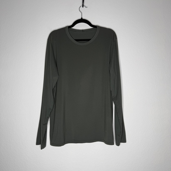 Lululemon Men’s Long Sleeve Crewneck Shirt Green Size L - Picture 1 of 7